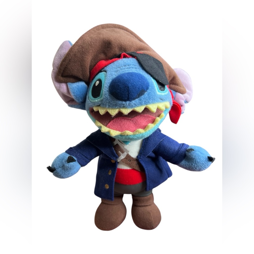 Disney Parks Pirates of the Caribbean 10" Stitch Pirate Plush Stuffed Animal